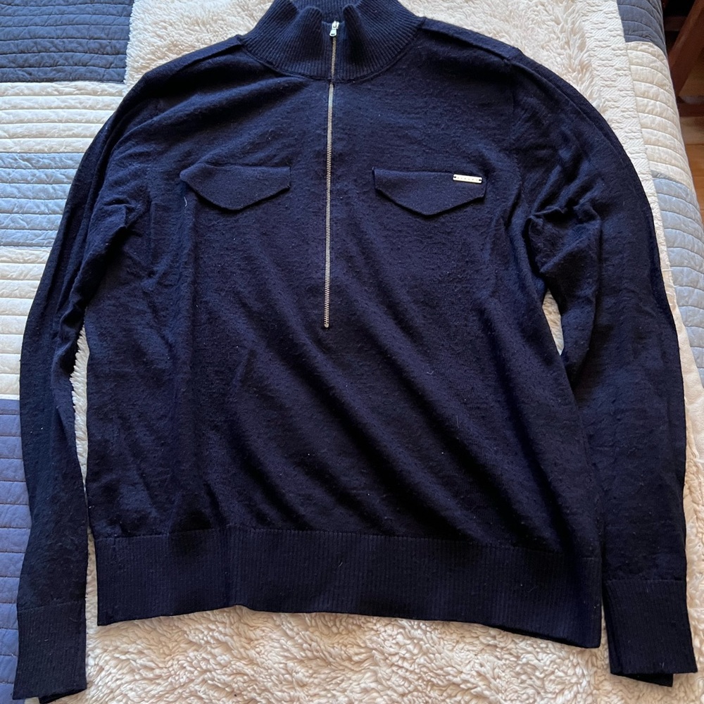 Sisley Lightweight wool, acrylic and alpaca sweater - Men’s Size L